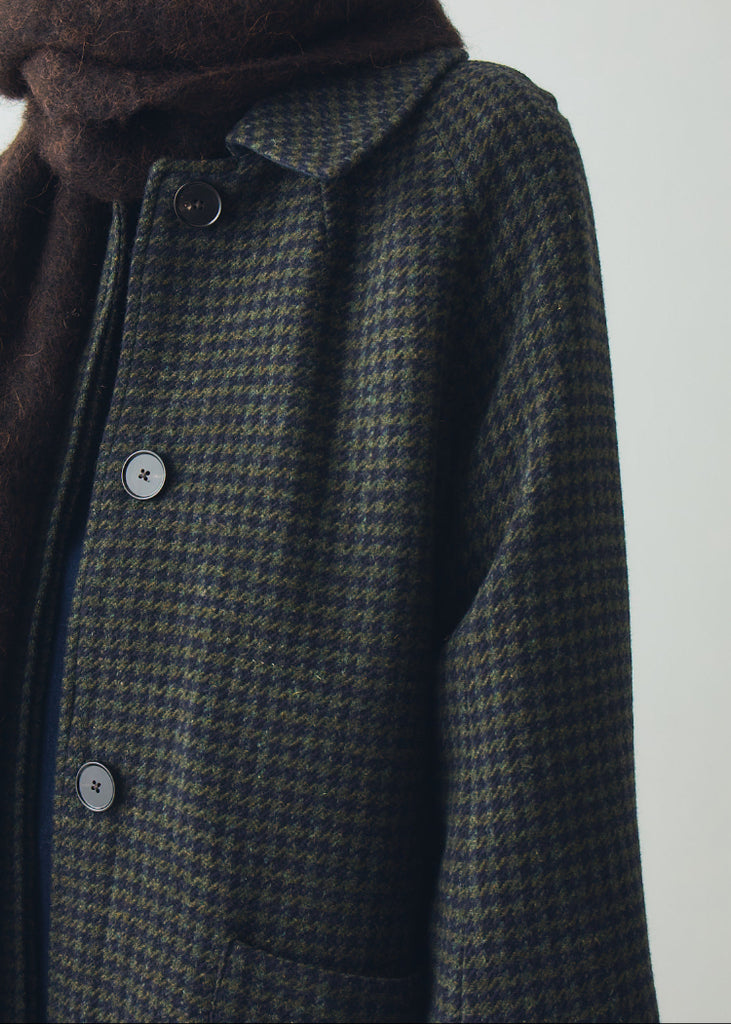 TOAST | Frankie Check Wool Raglan Coat