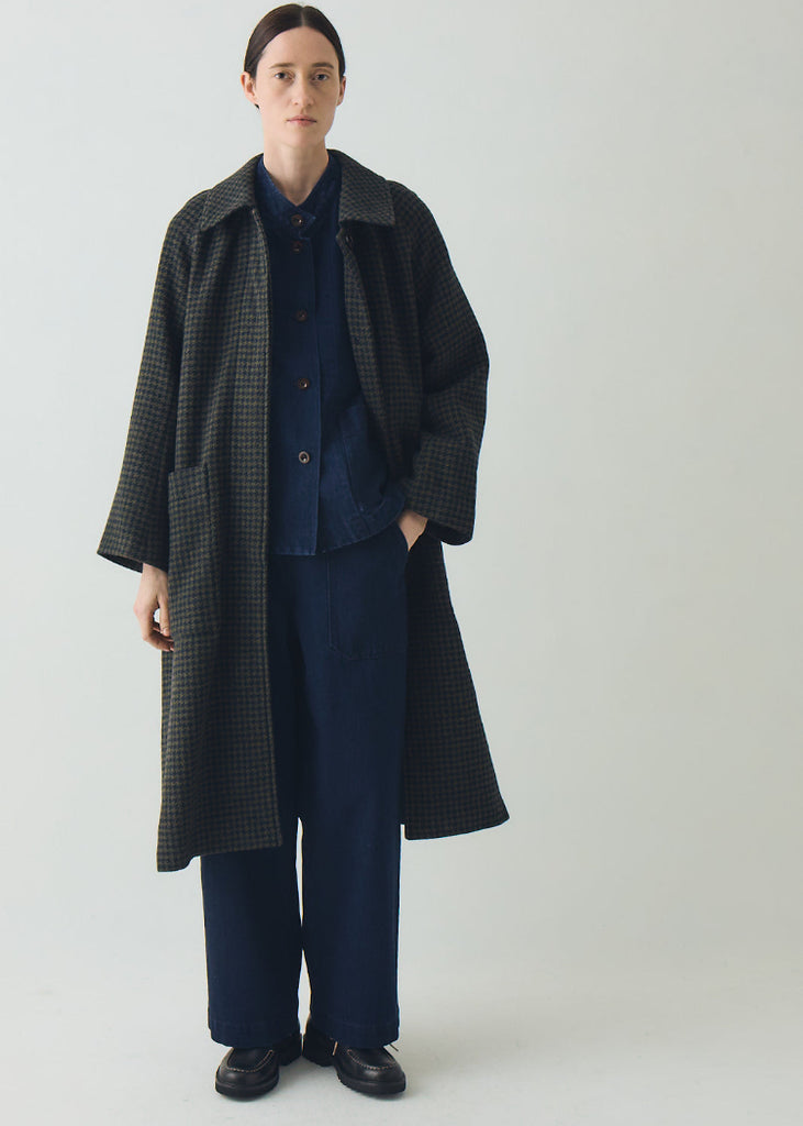 TOAST | Frankie Check Wool Raglan Coat