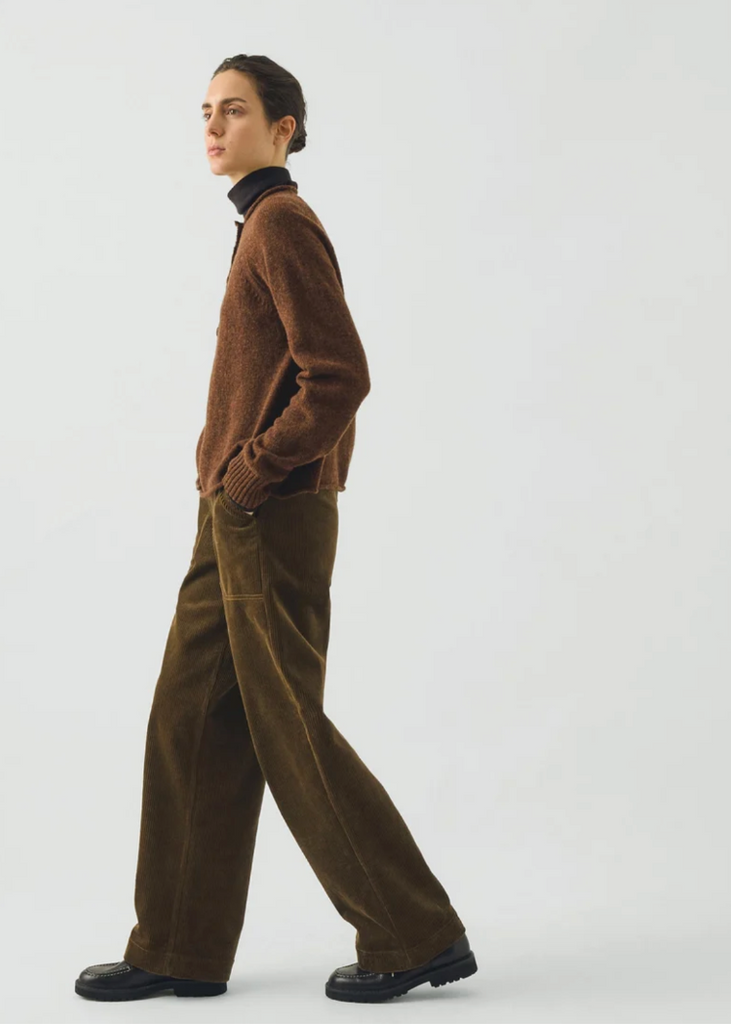 TOAST | Heathery Wool High Neck Cardigan