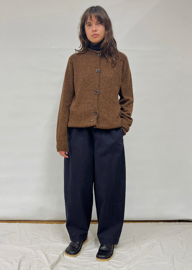 TOAST | Heathery Wool High Neck Cardigan