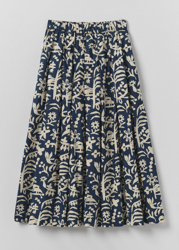 TOAST | Paper Cutout Print Cotton Skirt