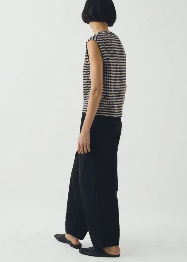 TOAST | Sculpted Leg Brushed Cotton Canvas Trousers