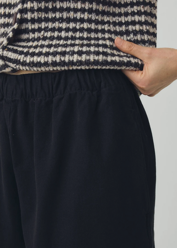 TOAST | Sculpted Leg Brushed Cotton Canvas Trousers