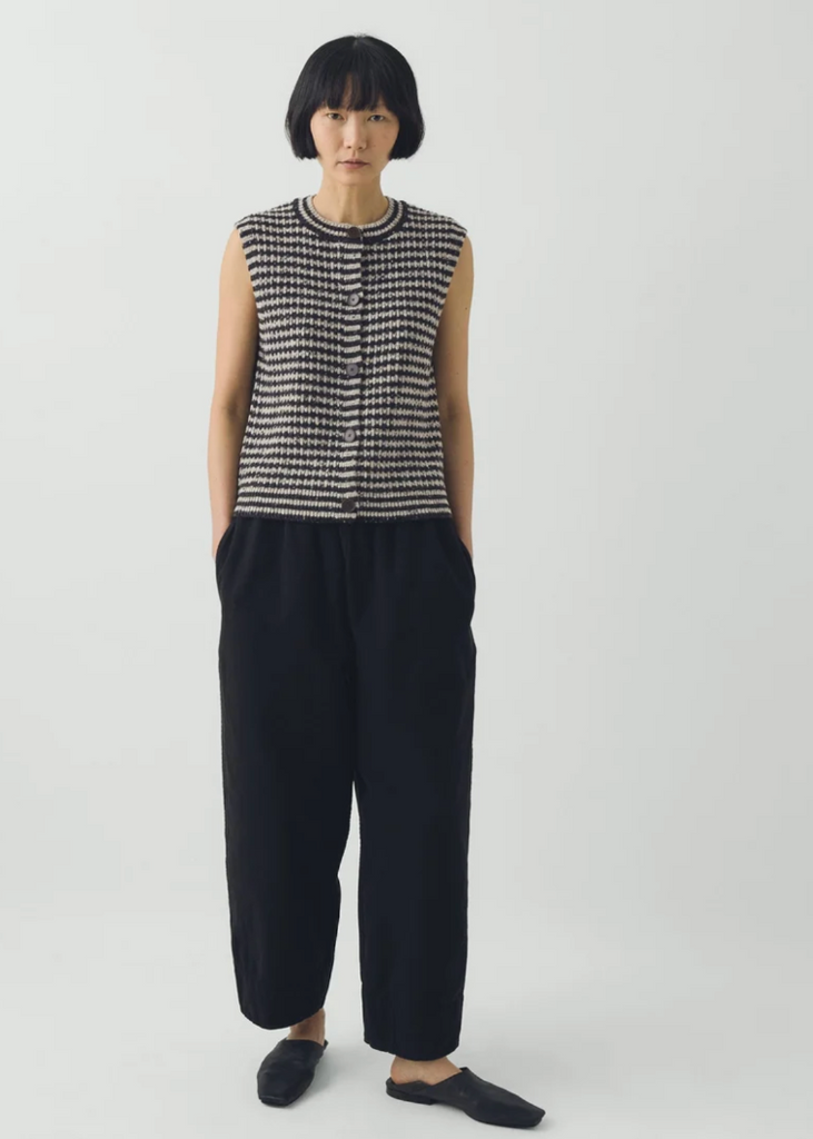TOAST | Sculpted Leg Brushed Cotton Canvas Trousers