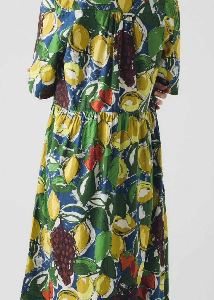 TOAST | Sketched Fruit Print Shirt Dress
