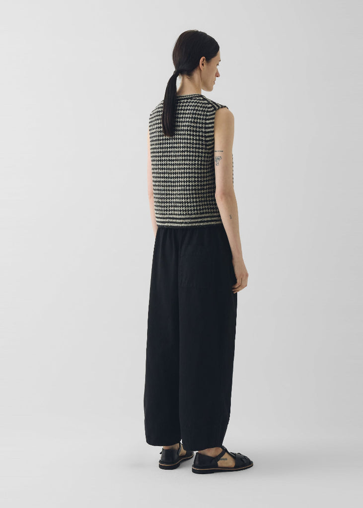 TOAST | Striped Donegal Wool Buttoned Tank