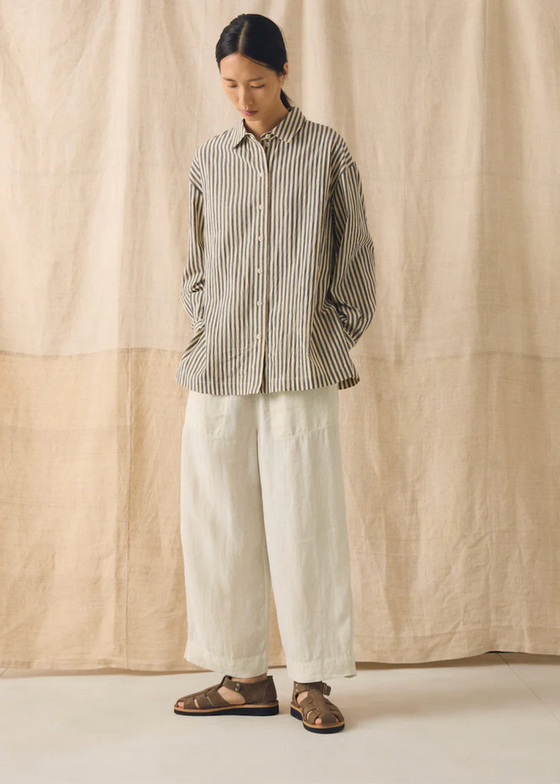 TOAST | Tablier Stripe Easy Cotton Shirt