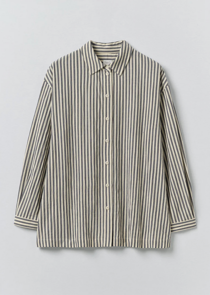 TOAST | Tablier Stripe Easy Cotton Shirt