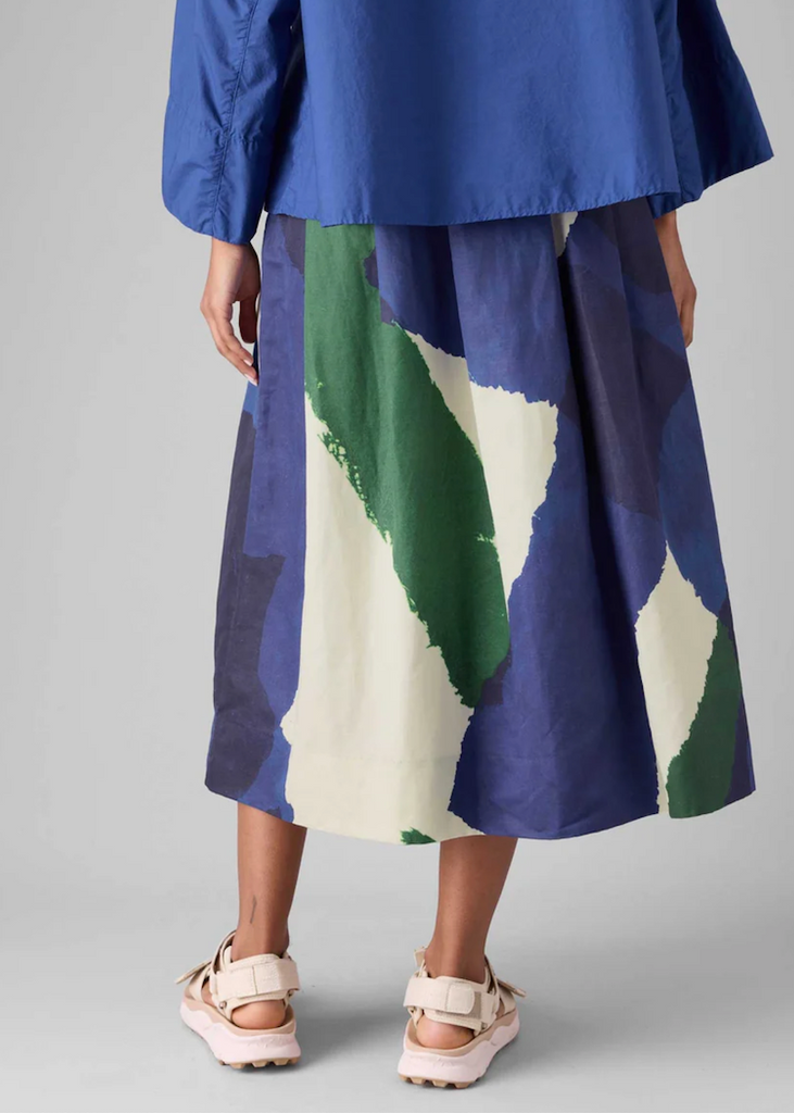 TOAST | Washi Print Cotton Linen Skirt