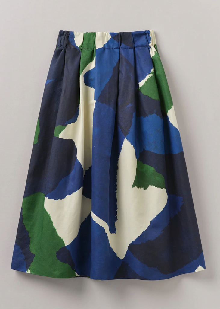TOAST | Washi Print Cotton Linen Skirt