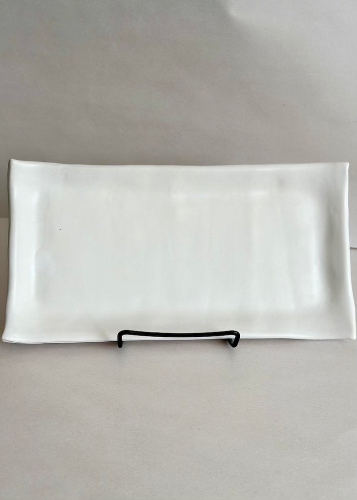 Tagliaferro Ceramics | Vanity Tray White Matte