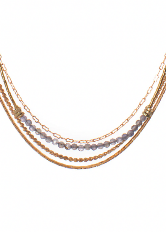 Hailey Gerrits | Classic Tallis Necklace Iolite