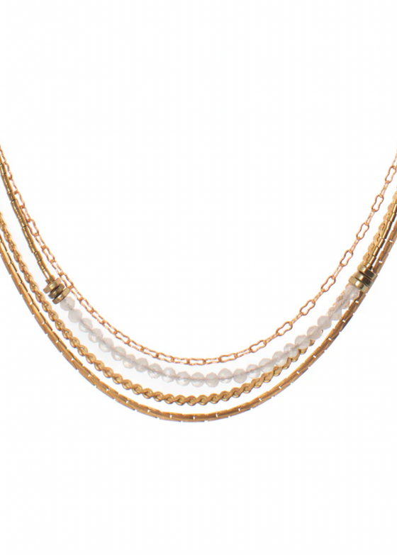 Hailey Gerrits | Classic Tallis Necklace Moonstone