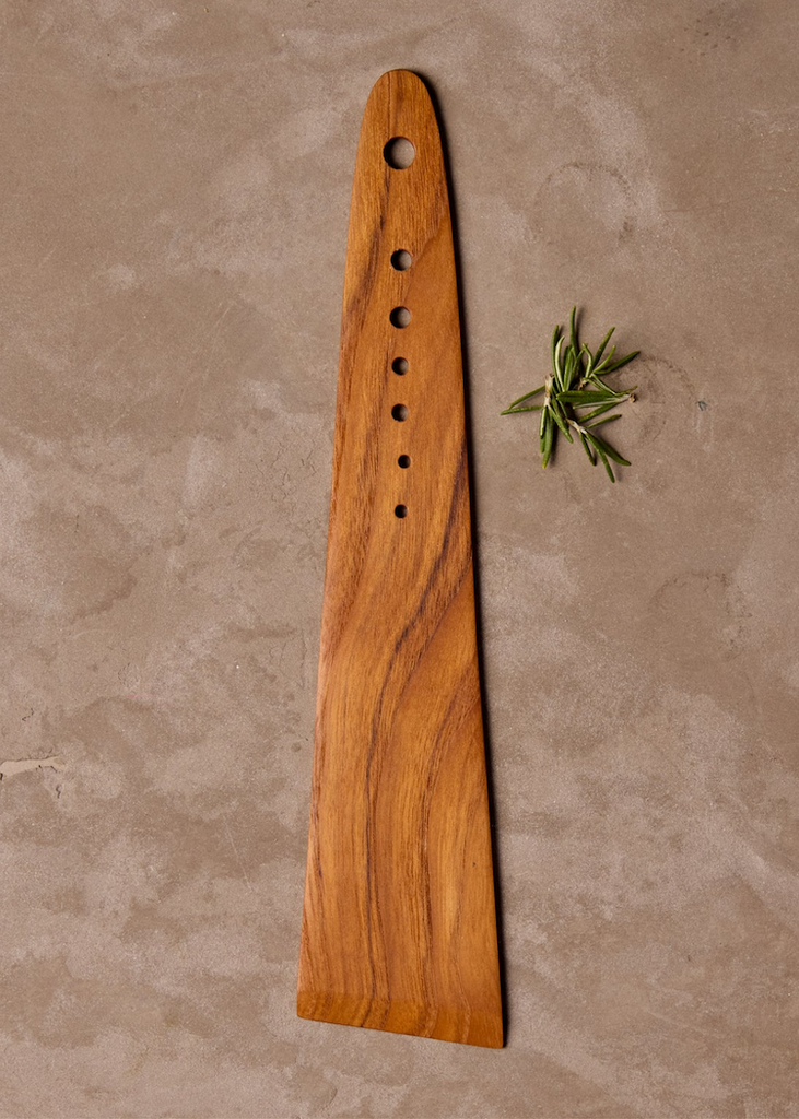 Teak Spatula with Herb Cutter