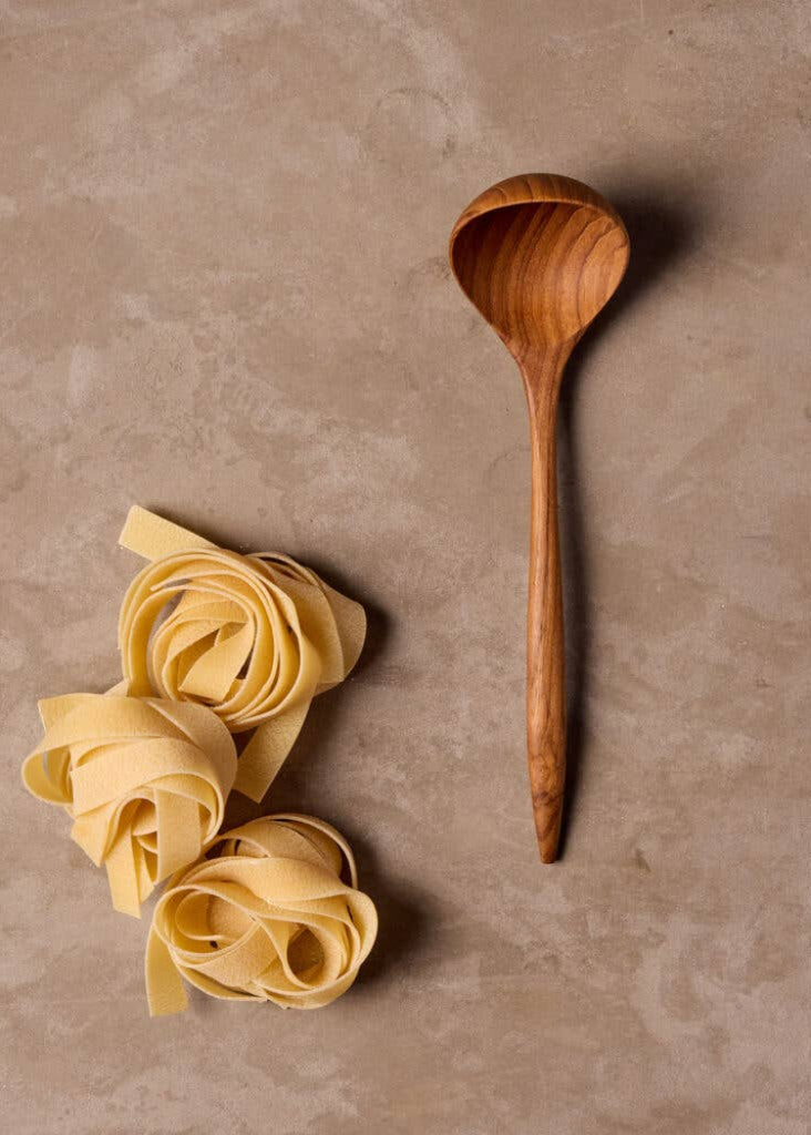 Teak Padma Sauce Ladle