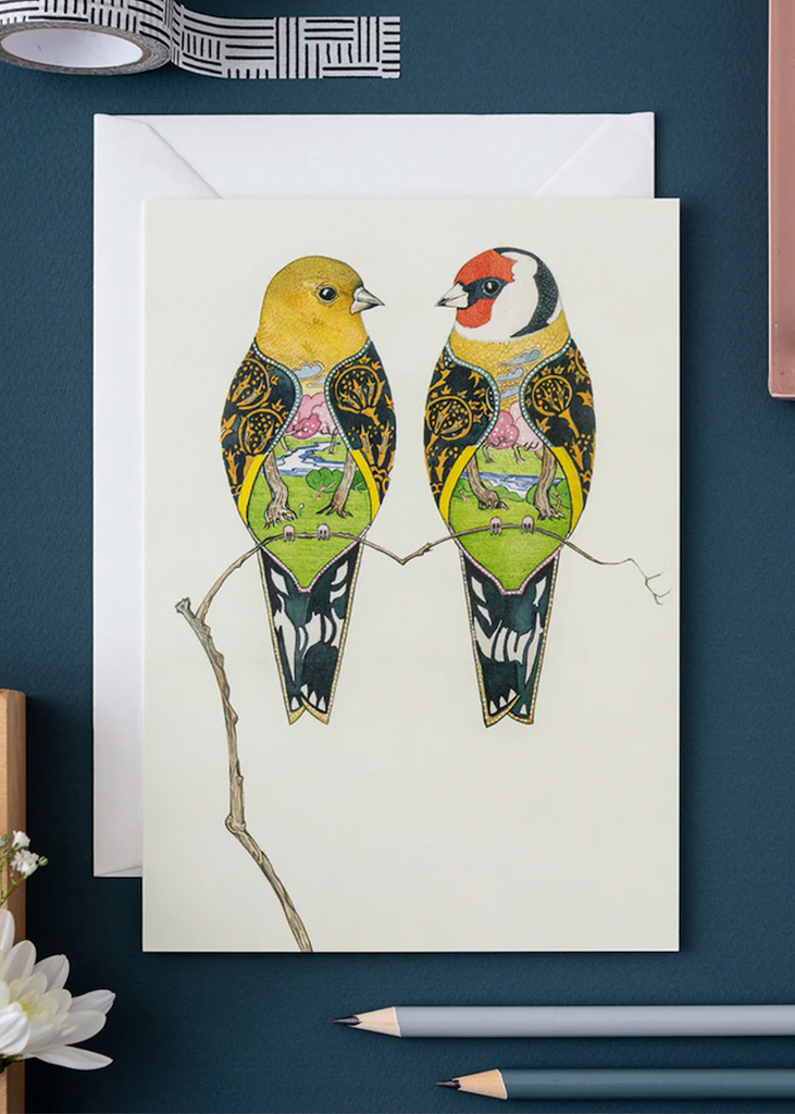 The DM Collection | Goldfinches Card
