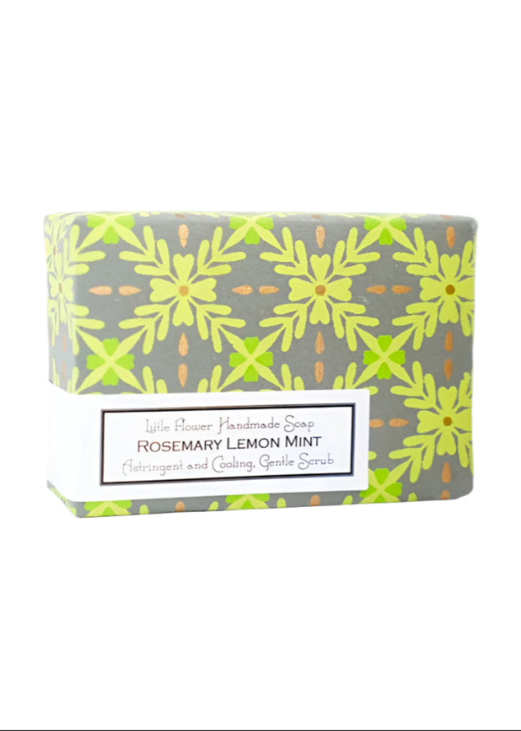 The Little Flower Soap Co | Rosemary Lemon Mint Handmade Soap