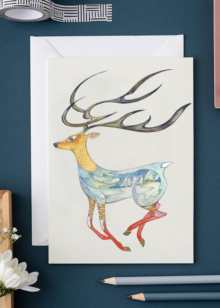 The DM Collection | Running Reindeer Card
