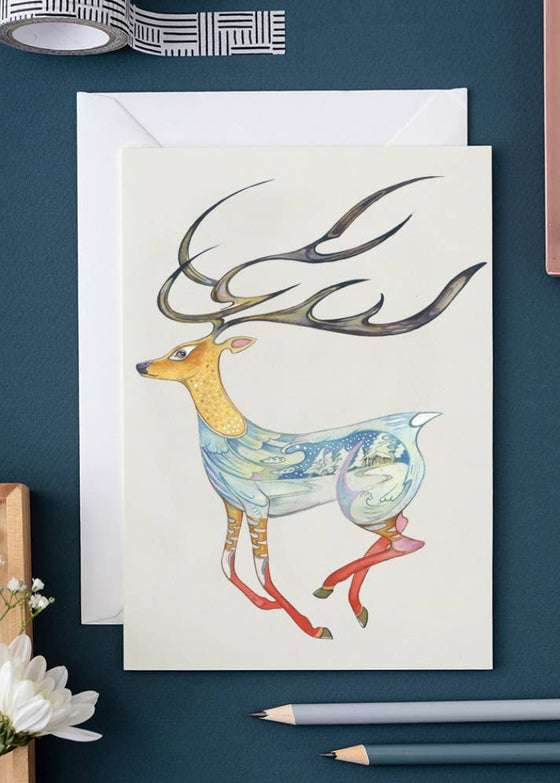The DM Collection | Running Reindeer Card