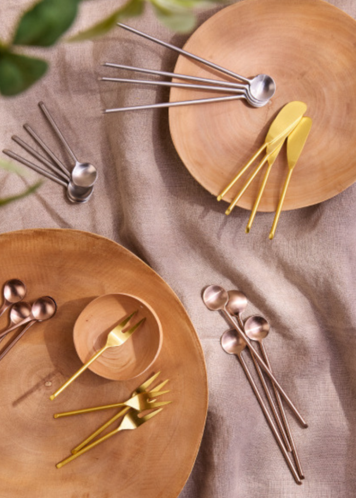 Thin Gold Small Spreader | Set of 4