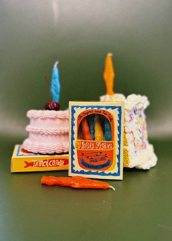 Tinned Candle | Wishy Fishies Sardine Celebratory Candles