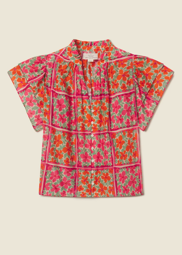 Trovata | Violette Blouse in Botanic Tile