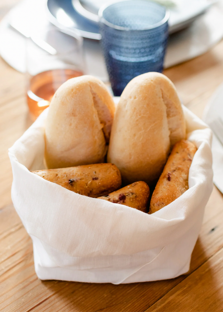 Uashmama | Linen Fiocco Bread Bag | White