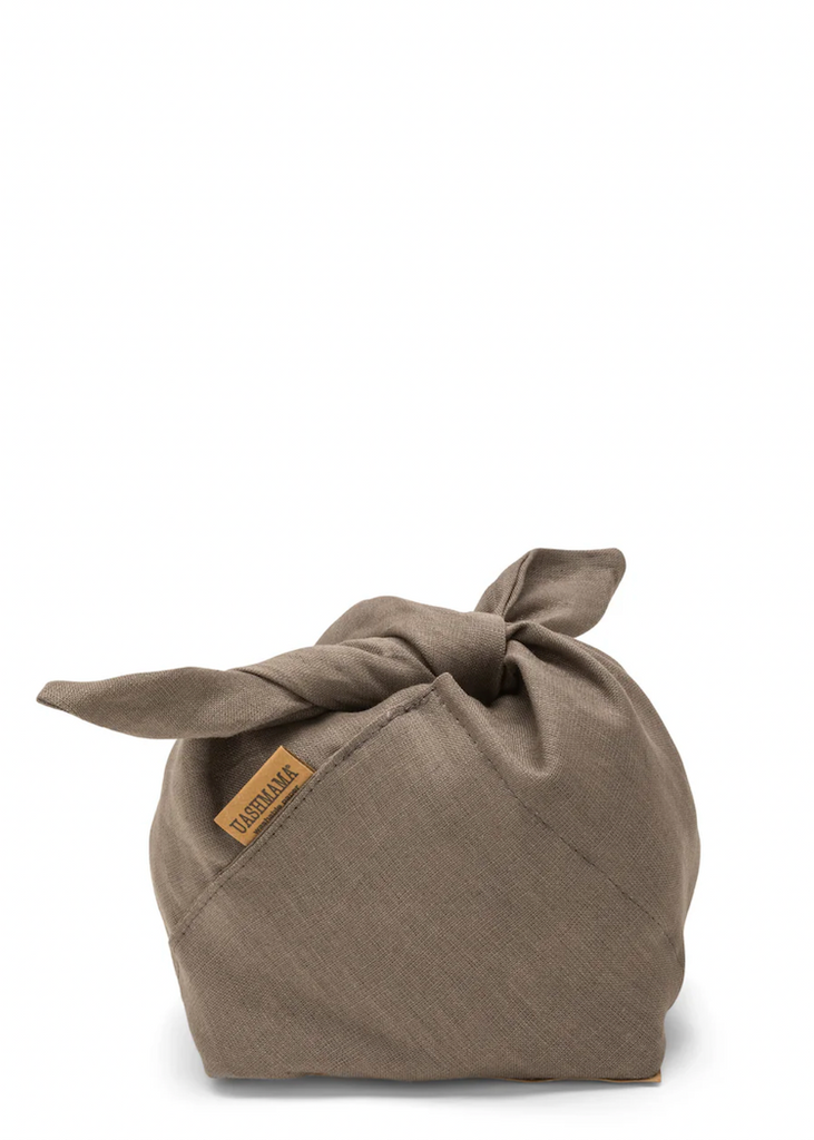 Uashmama | Linen Fiocco Bread Bag | Dark Grey