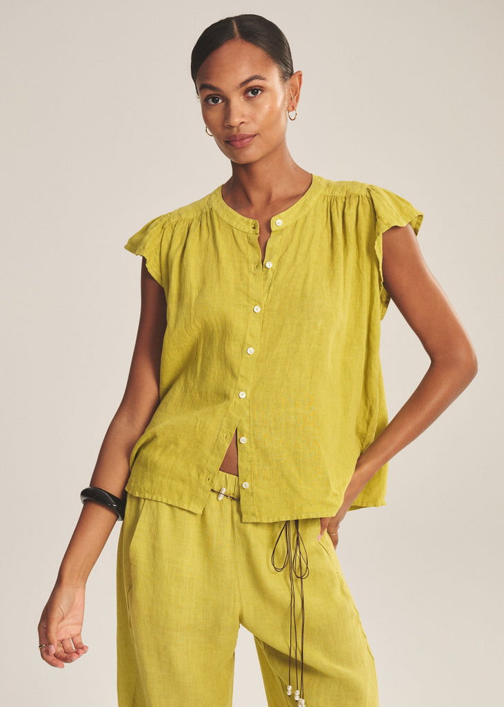 Velvet by Graham & Spencer | Janey Top | Citron