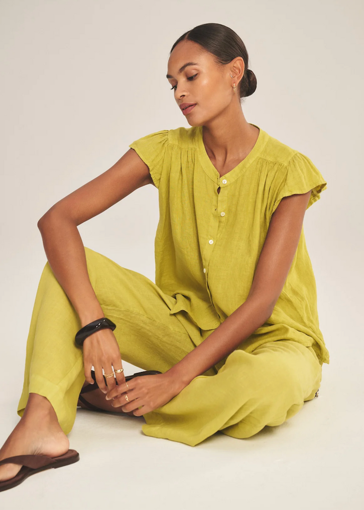 Velvet by Graham & Spencer | Janey Top | Citron