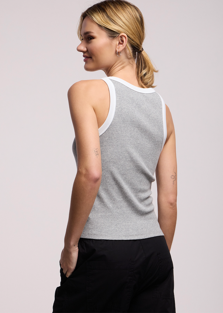 Velvet by Graham & Spencer | Lindy Tank | Grey