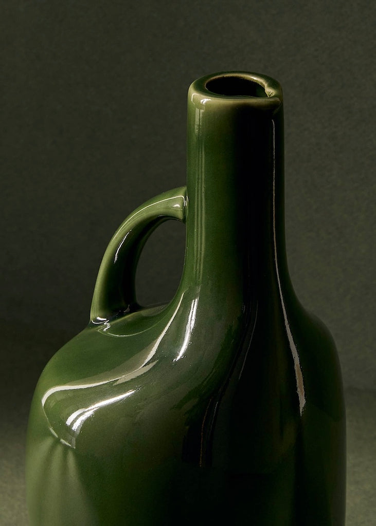 Verde Canard Stoneware Olive Oil Bottle | 34oz
