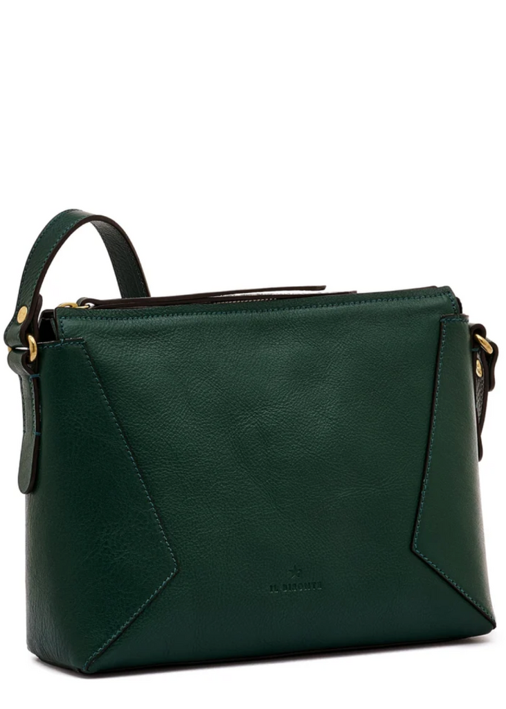 Il Bisonte | Storia Crossbody Bag | Verde Oleandro