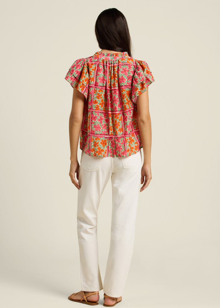 Trovata | Violette Blouse in Botanic Tile