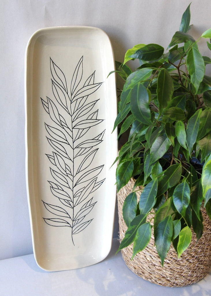 Casey Seawell Frean Ceramics | Long Platter WIllow