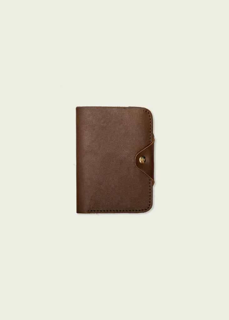 WP Standard | Leather Snap Passport Travel Wallet | Chocolate
