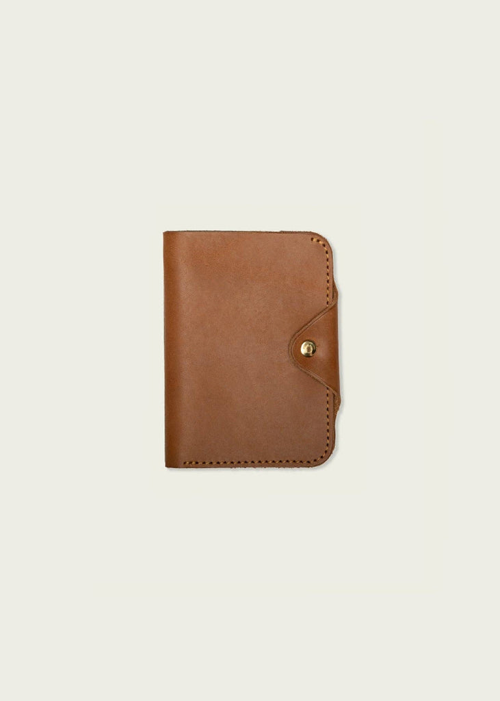 WP Standard | Leather Snap Passport Travel Wallet | Tan