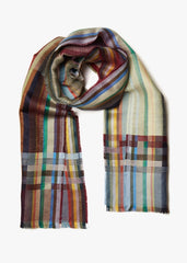 Wallace + Sewell | Aldine Fig Silk + Linen Scarf - The Phoenix