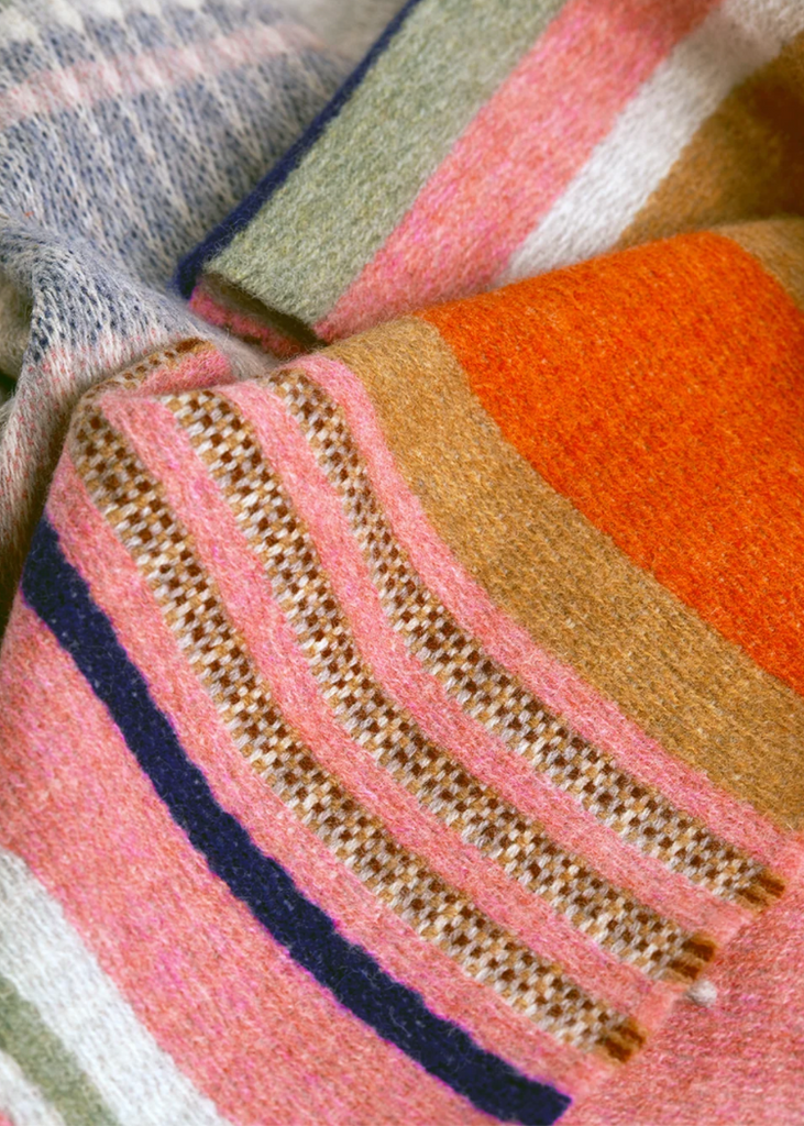 Wallace + Sewell | Angus Lambswool Scarf | Strawberry