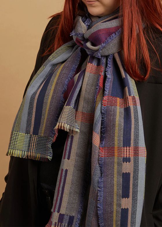 Wallace + Sewell | Campanula Denim Wool + Mohair Wrap