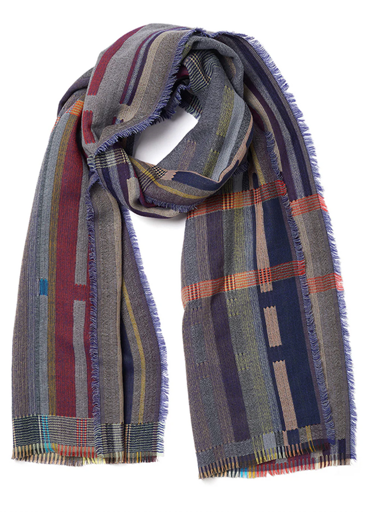 Wallace + Sewell | Campanula Denim Wool + Mohair Wrap