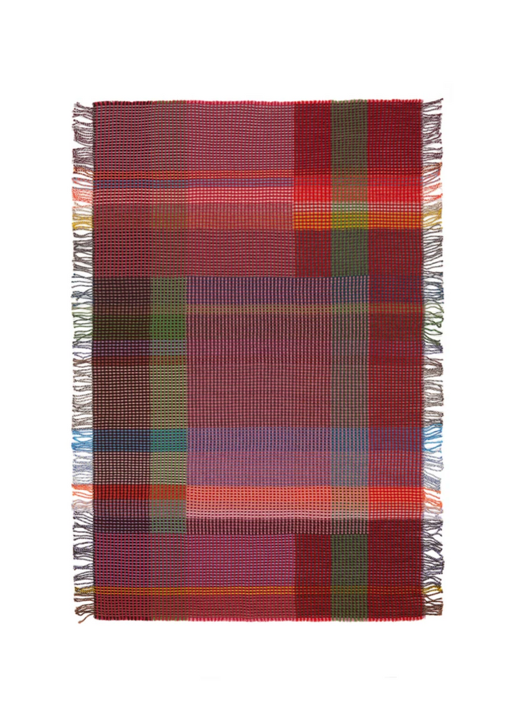 Wallace + Sewell | Dolly Honeycomb Throw | Red