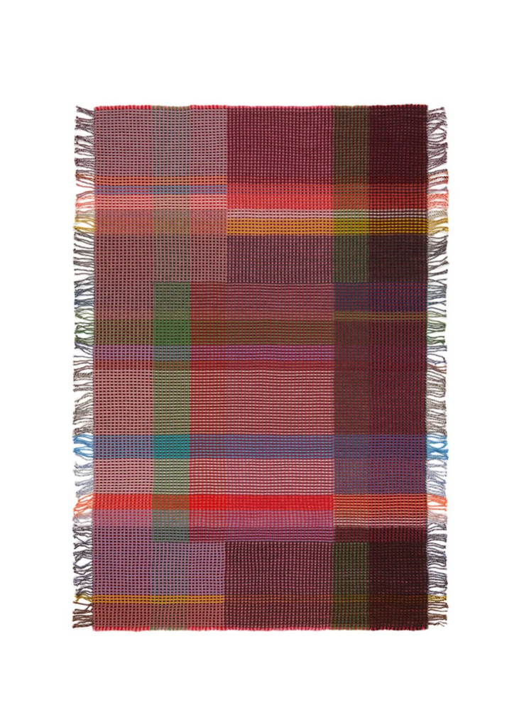 Wallace + Sewell | Dolly Honeycomb Throw | Red