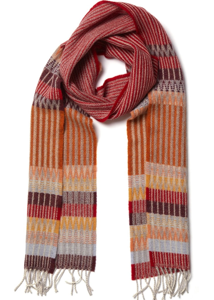 Wallace + Sewell | Edera Cranberry Lambswool Scarf