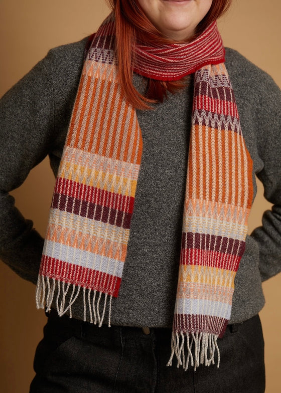 Wallace + Sewell | Edera Cranberry Lambswool Scarf