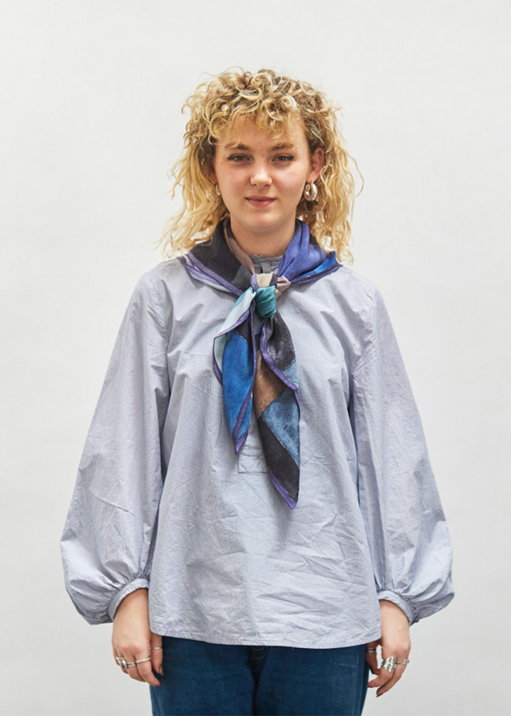 Wallace + Sewell | Grid Printed Silk Scarf