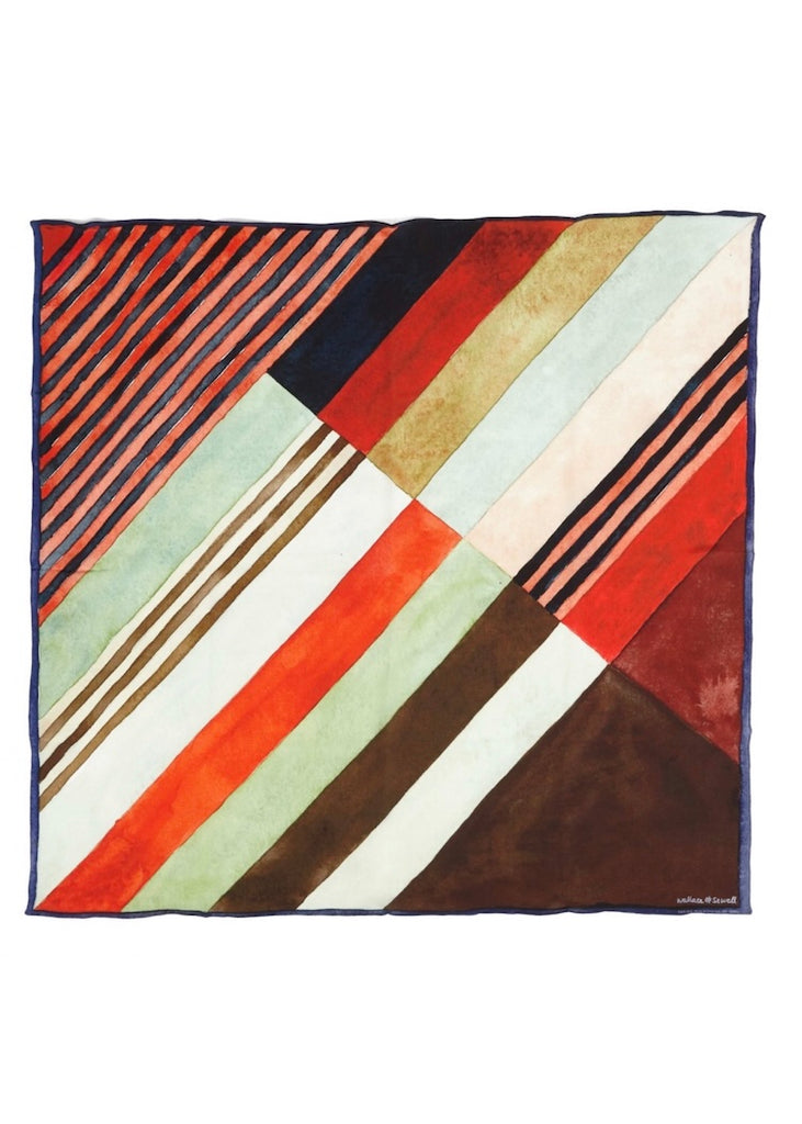 Wallace + Sewell | Oblique Printed Silk Scarf