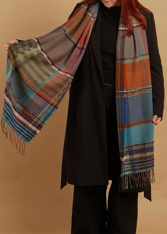 Wallace + Sewell | Ortensia Gulf Wool + Mohair Wrap