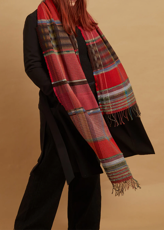 Wallace + Sewell | Ortensia Ruby Wool + Mohair Wrap