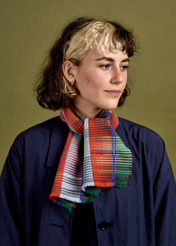 Wallace + Sewell | Peggy Wool + Cashmere Scarf | Kingfisher